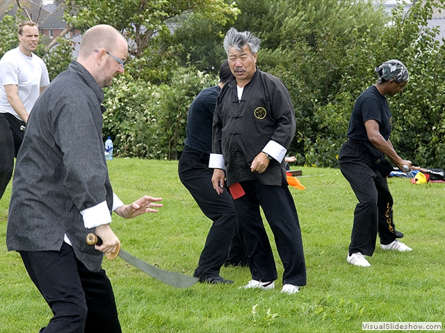 Weapons Training with Master Yau at the Summer Course