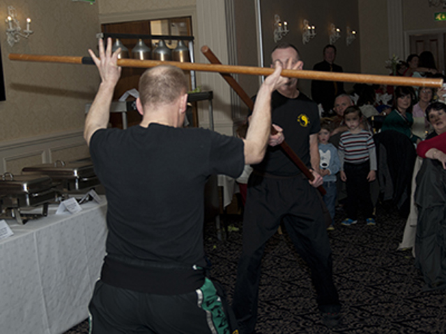 John and Arek demonstrating Stick Defense in Drogheda