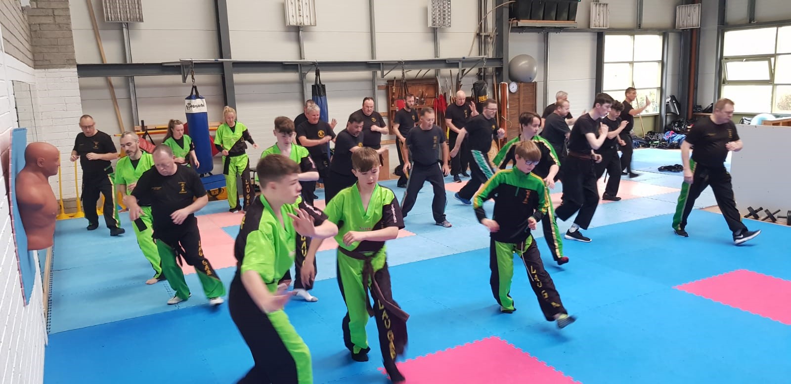 Students at the GrandMaster Yau Training Course